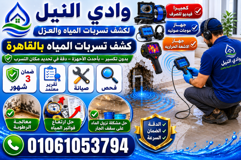 كشف تسربات المياه بالقاهرة