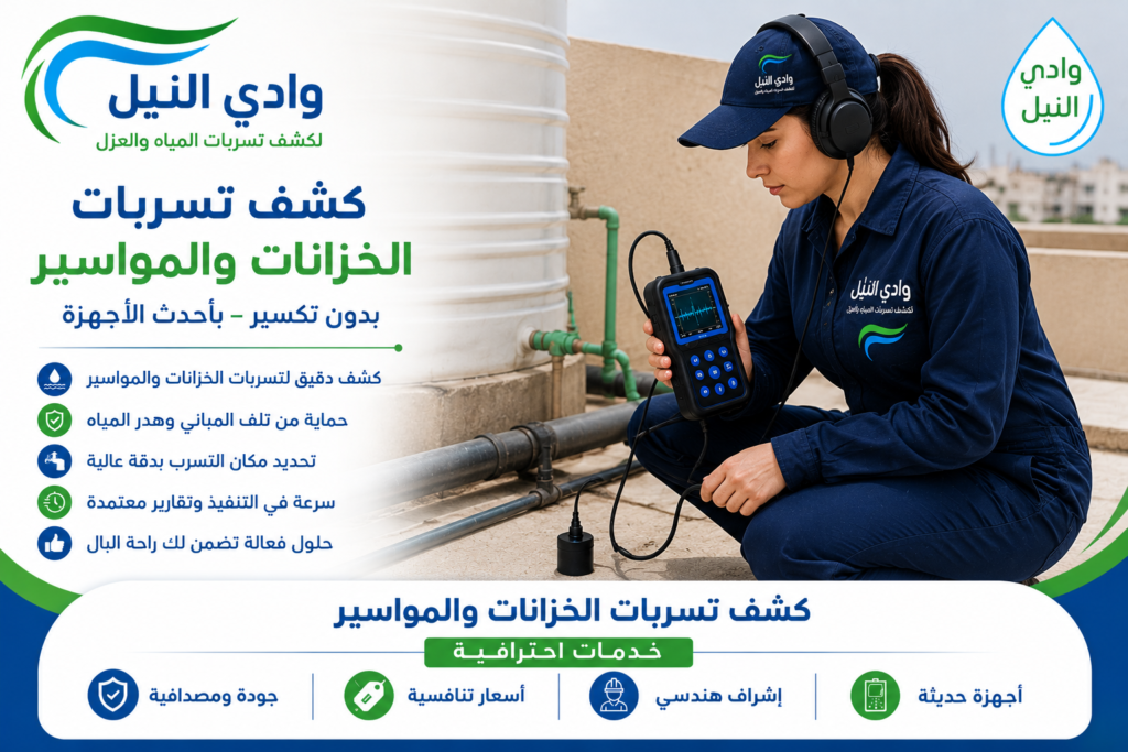 كشف تسربات الخزانات والمواسير