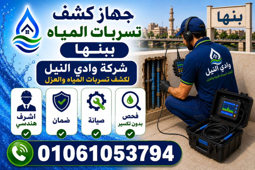 جهاز كشف تسربات المياه ببنها
