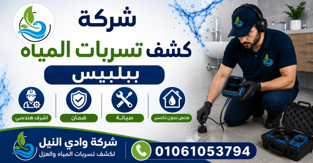 شركة كشف تسربات المياه ببلبيس