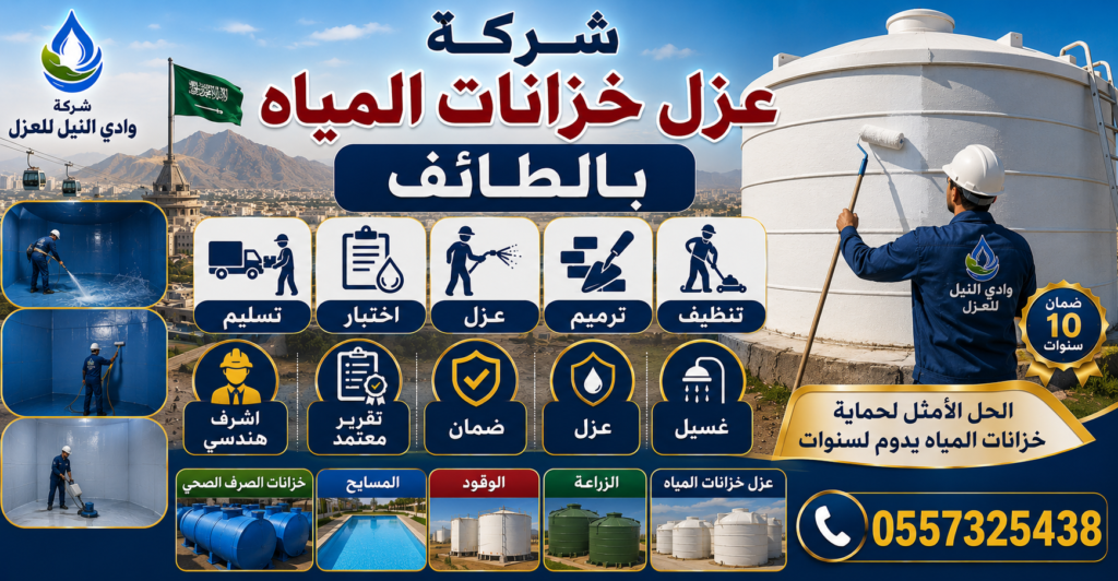 شركة عزل خزانات المياه بالطائف