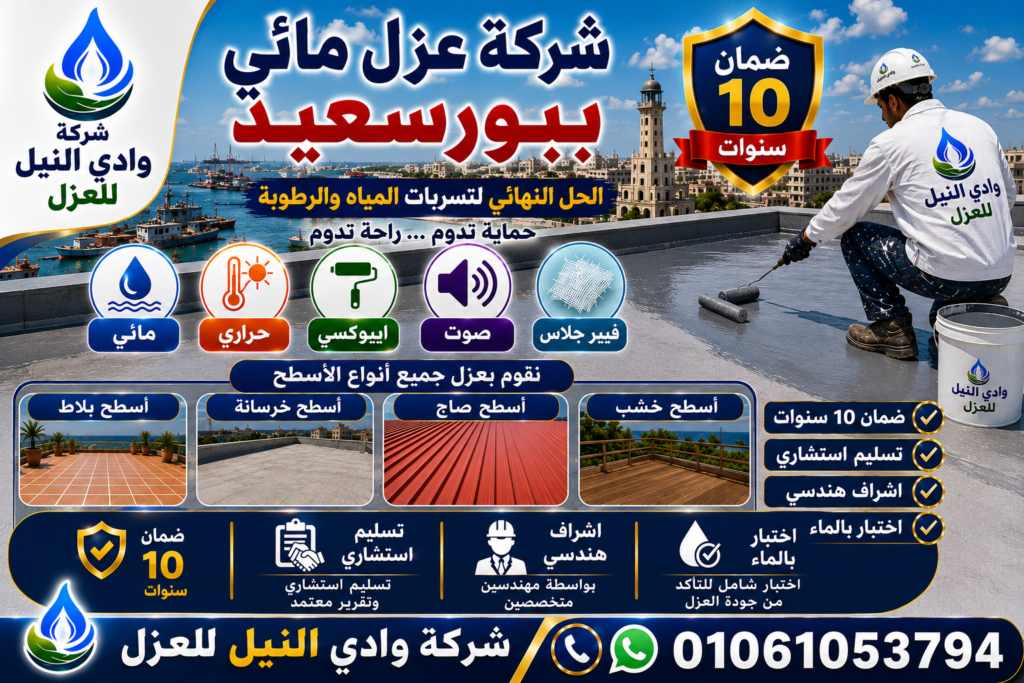 شركة عزل مائي ببورسعيد