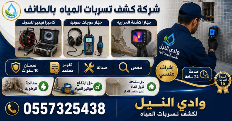 شركة كشف تسربات المياه بالطائف