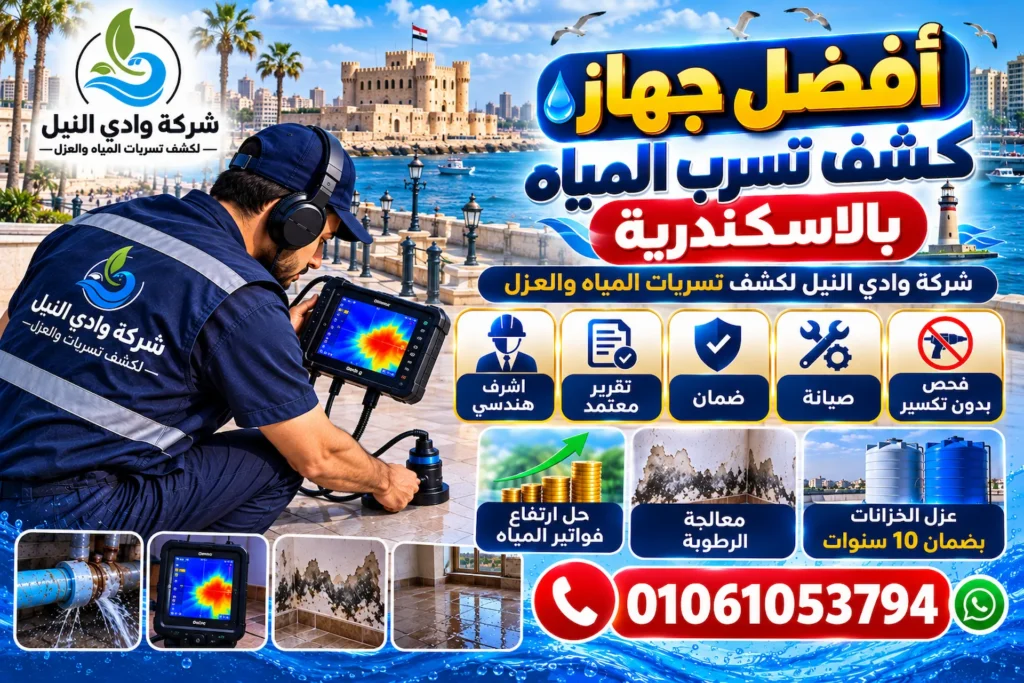 أفضل جهاز كشف تسرب المياه بالاسكندرية