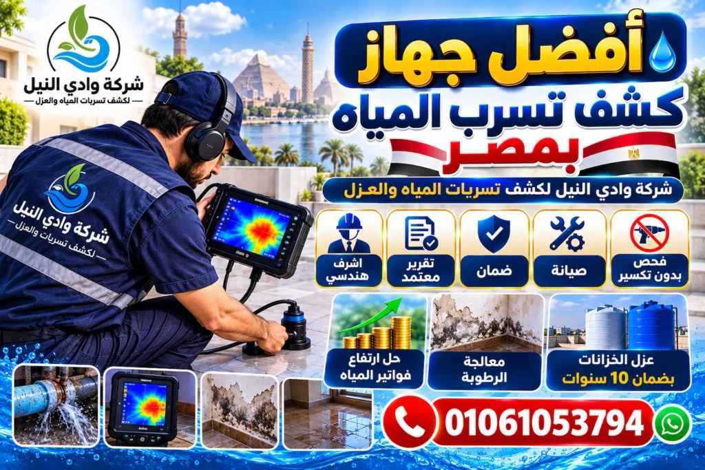 أفضل جهاز كشف تسرب المياه بمصر