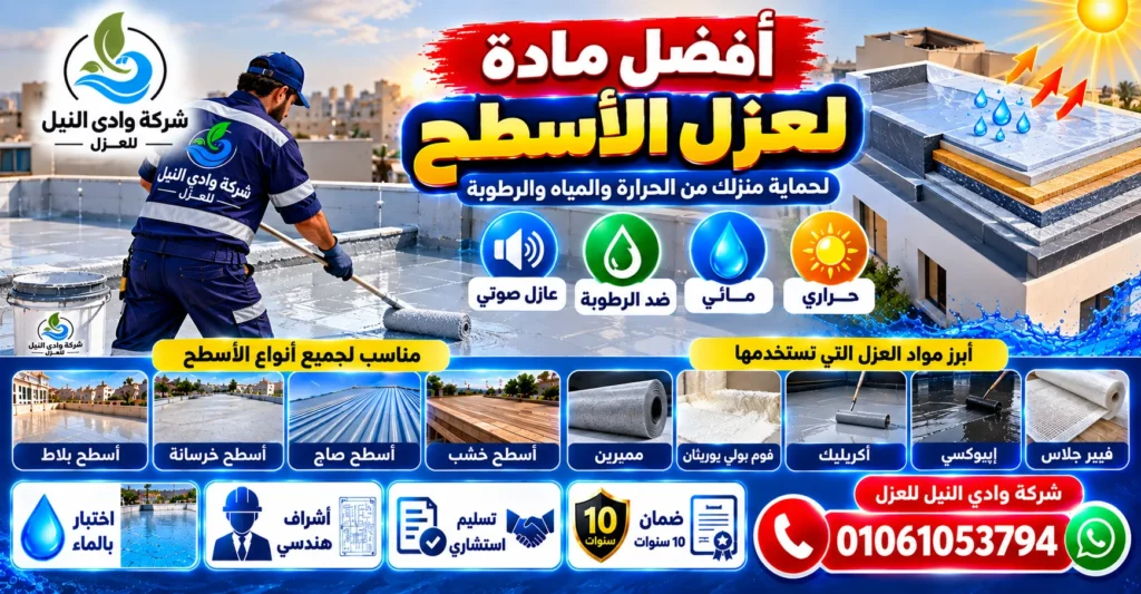 أفضل مادة لعزل الأسطح