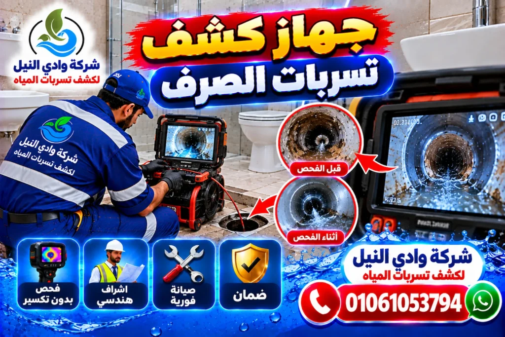 جهاز كشف تسربات الصرف الصحي