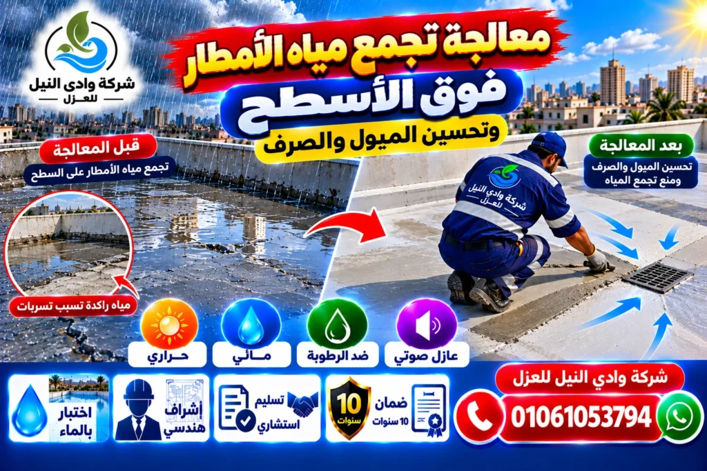 معالجة شروخ الأسطح قبل تنفيذ العزل المائي