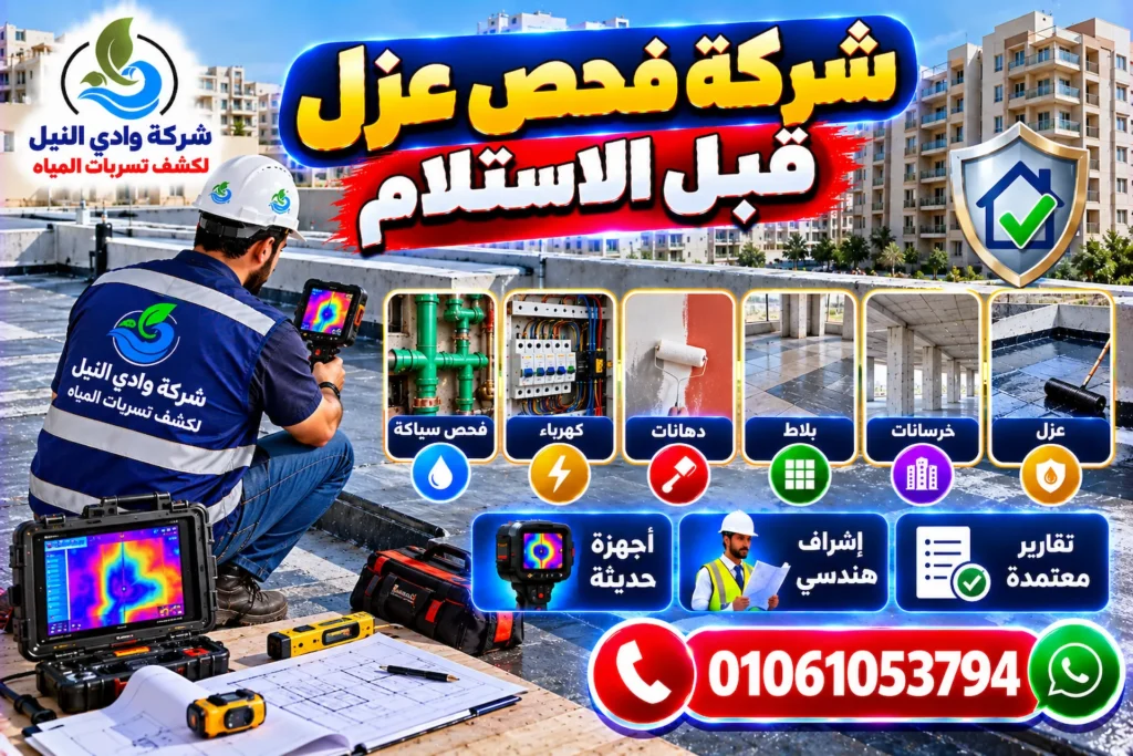 شركة فحص عزل قبل الاستلام