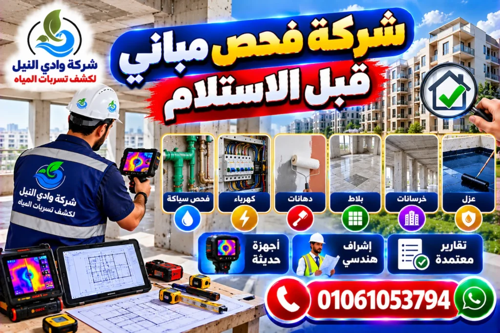 شركة فحص مباني قبل الاستلام