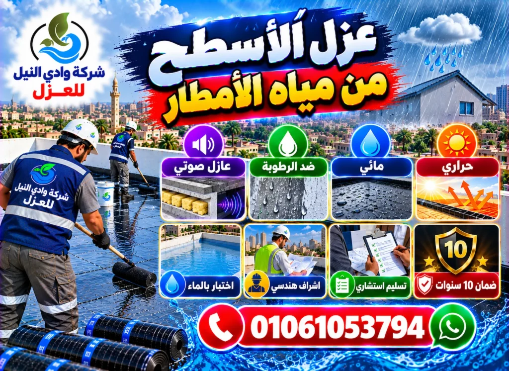 عزل الأسطح من مياه الأمطار